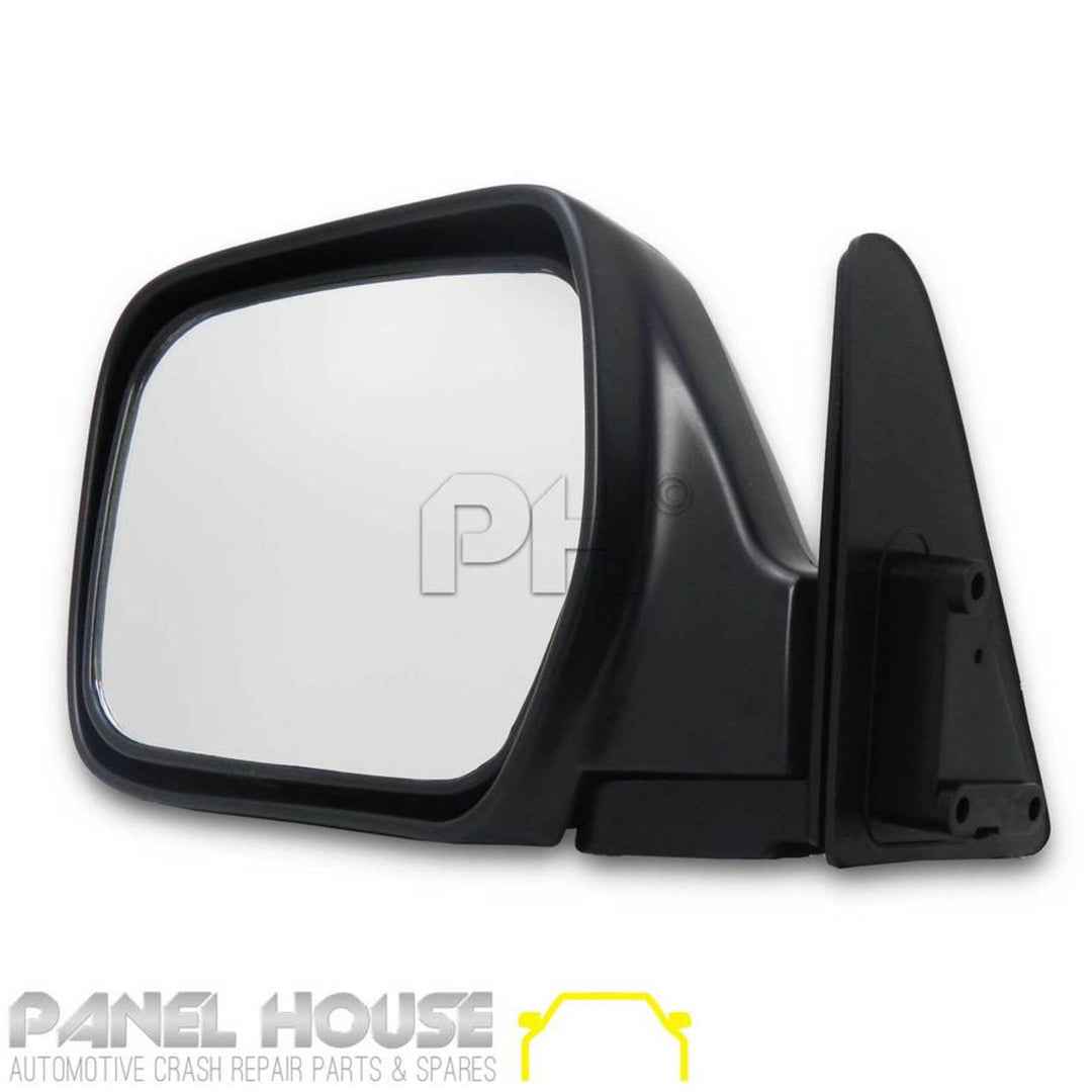 Door Mirror LEFT Manual Black Fits Toyota Landcruiser 80 Series 90-97