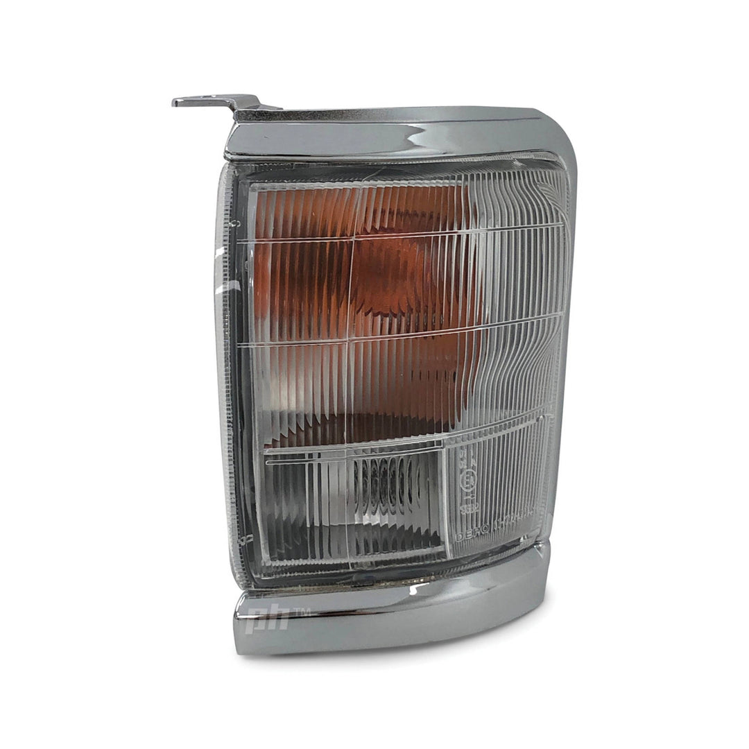 Corner Indicator Park Lights Chrome PAIR Fits Toyota Hilux 2WD 1997 - 2001