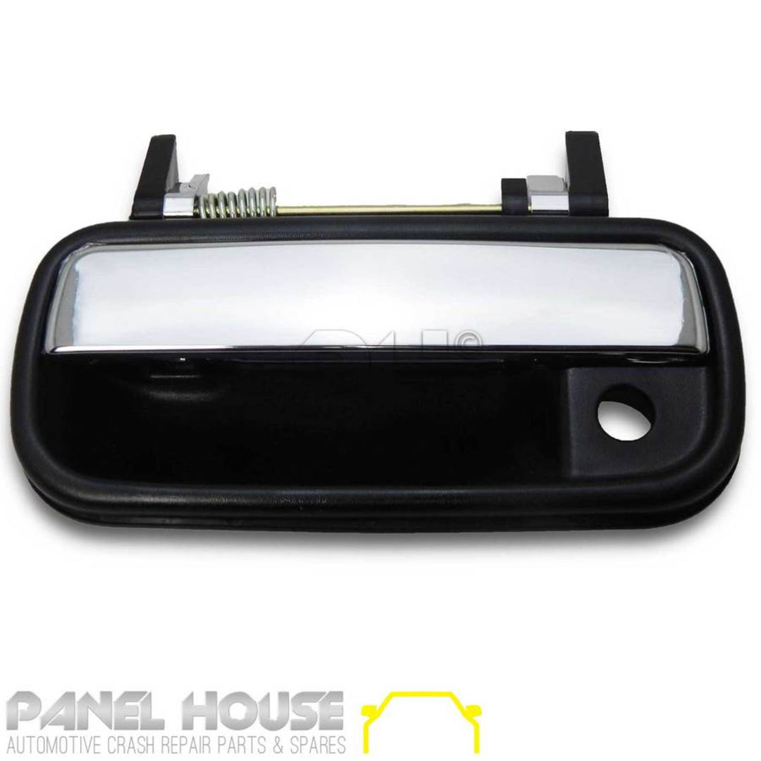 Outer Door Handle SET Chrome & Black Fits Toyota Hilux 1988 - 2005
