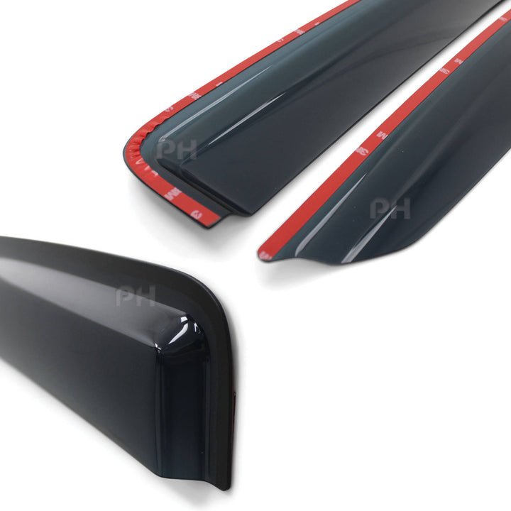 Weather Shield Window Visors Smoked SET 2 Piece Fits Toyota Hilux N70 Single Cab 2005 - 2015