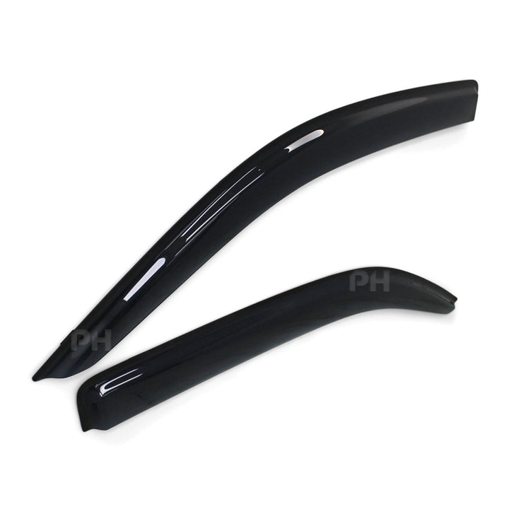 Weather Shield Window Visors Smoked SET 2 Piece Fits Toyota Hilux N70 Single Cab 2005 - 2015