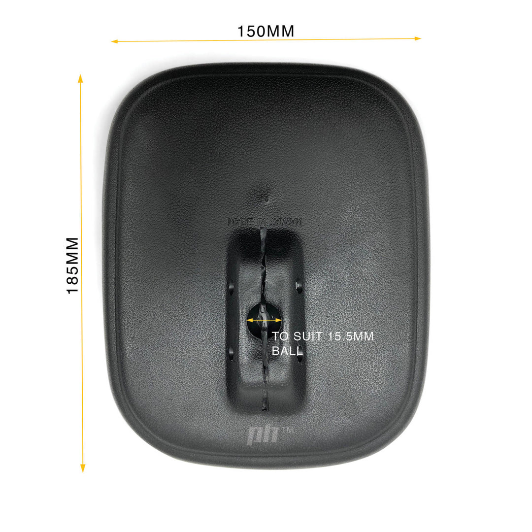 Door Mirror Heads BLACK PAIR Fits Toyota LandCruiser 40 Series FJ45 HJ47