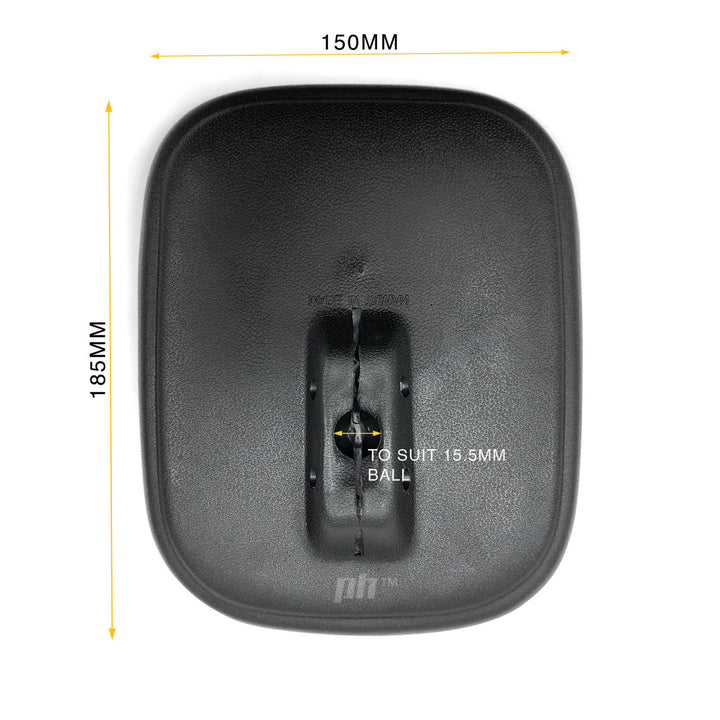 Door Mirror Heads BLACK PAIR Fits Toyota LandCruiser 40 Series FJ45 HJ47