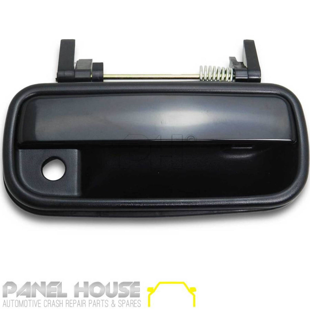 Outer Door Handle PAIR Front Black Fits Toyota Hilux 1988 - 2005