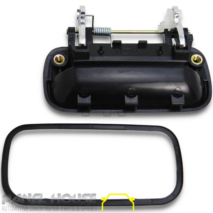 Outer Door Handle RIGHT Rear Chrome & Black Fits Toyota Hilux 1988 - 2005