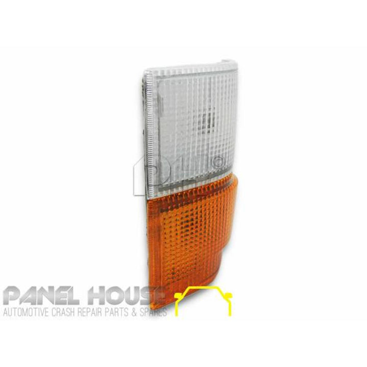 Corner Indicator Park Lights PAIR AMBER BOTTOM Lens Fits Toyota Hiace 1983 - 1985