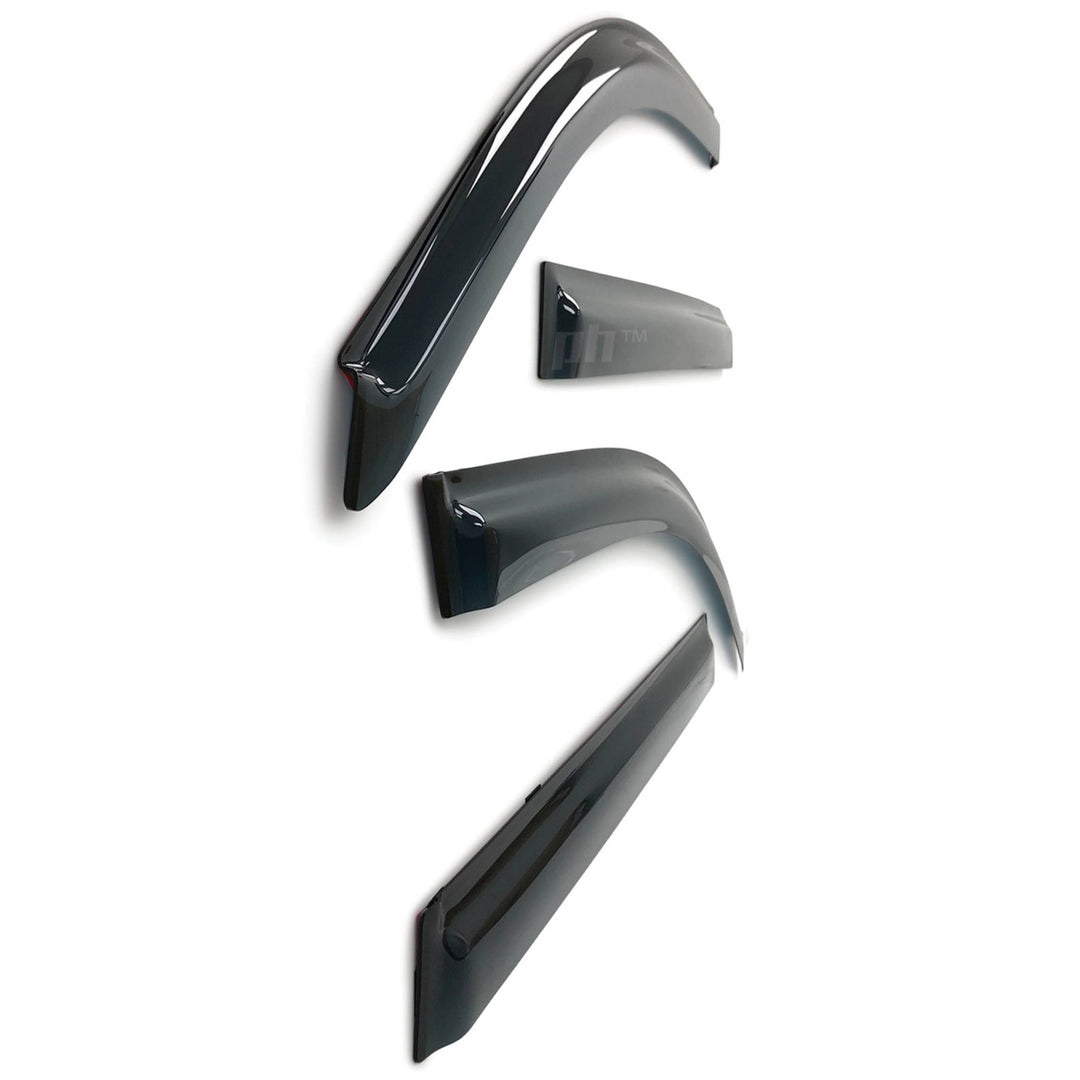Weather Shield Window Visor SET 4 Piece Fits Toyota Landcruiser Prado 120 Series