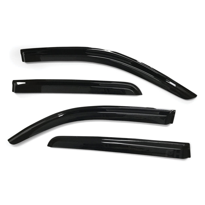 Weather Shield Window Visors SET 4 Piece Fits Toyota Hilux N70 2005 - 2015
