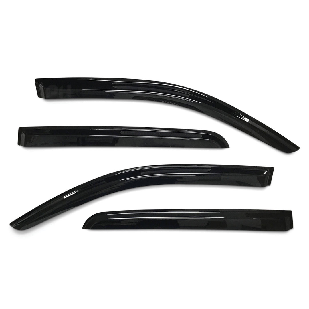 Weather Shield Window Visors SET 4 Piece Fits Toyota Hilux N70 2005 - 2015