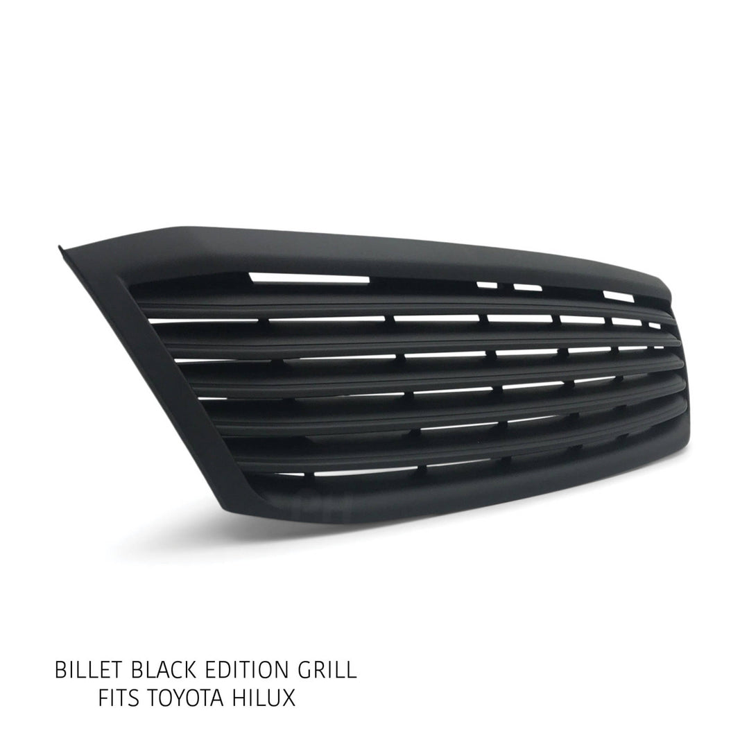 Grill Upgrade BLACK Billet Style fits Toyota Hilux Ute 2005 - 2008