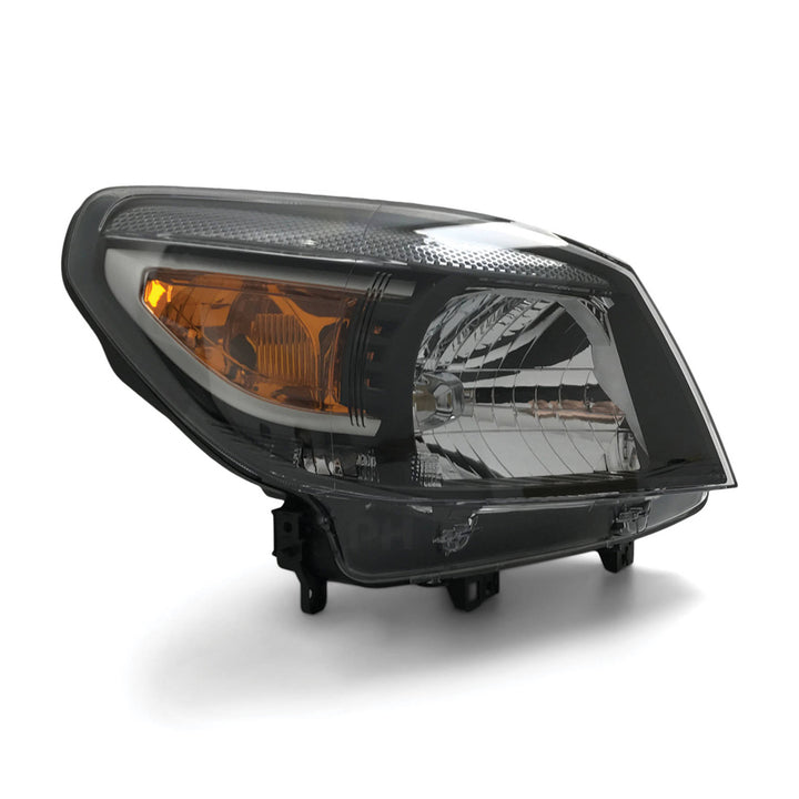 Headlights Black PAIR Fits Ford Ranger PK 2009 - 2011
