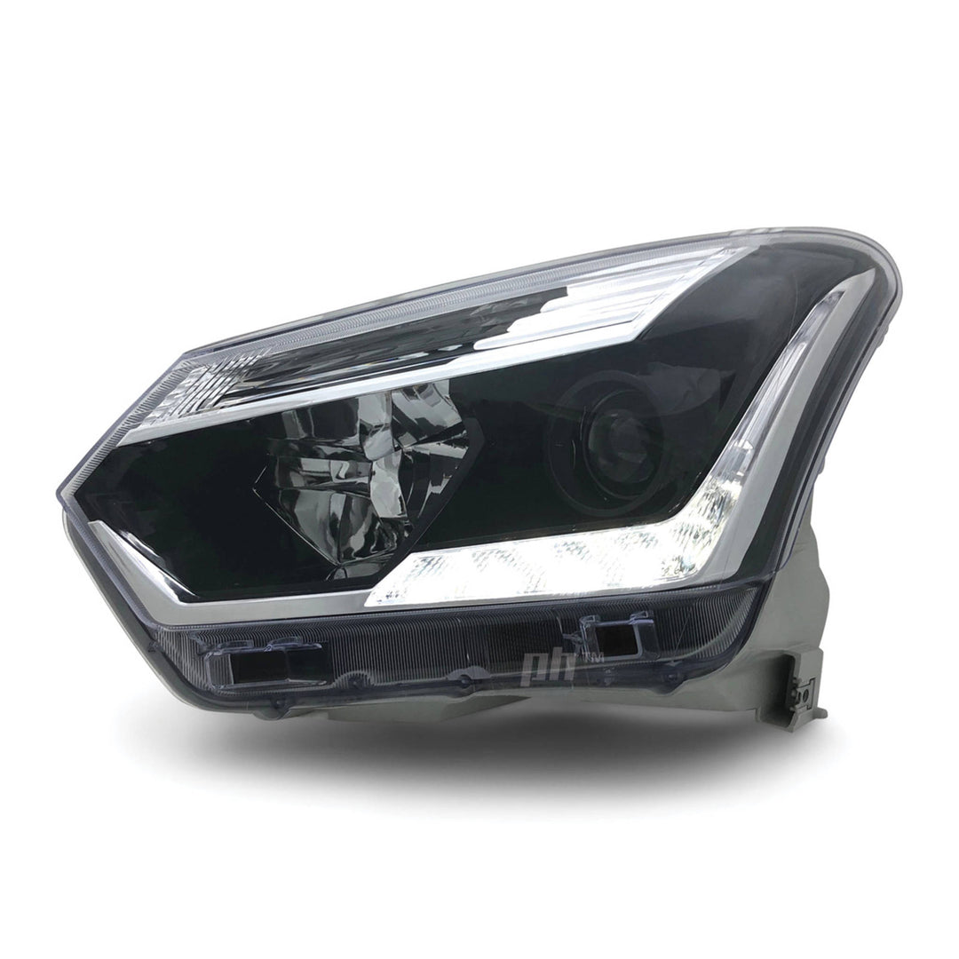 Headlights Black Projector LED DRL PAIR Fits Isuzu DMAX 2017 - 2020