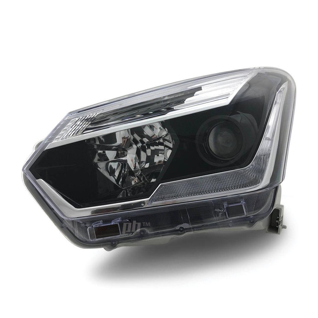 Headlights Black Projector LED DRL PAIR Fits Isuzu DMAX 2017 - 2020