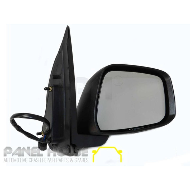 Door Mirrors PAIR Chrome Auto Fold Heated Puddle Light fits Nissan Navara D40 2007-2014