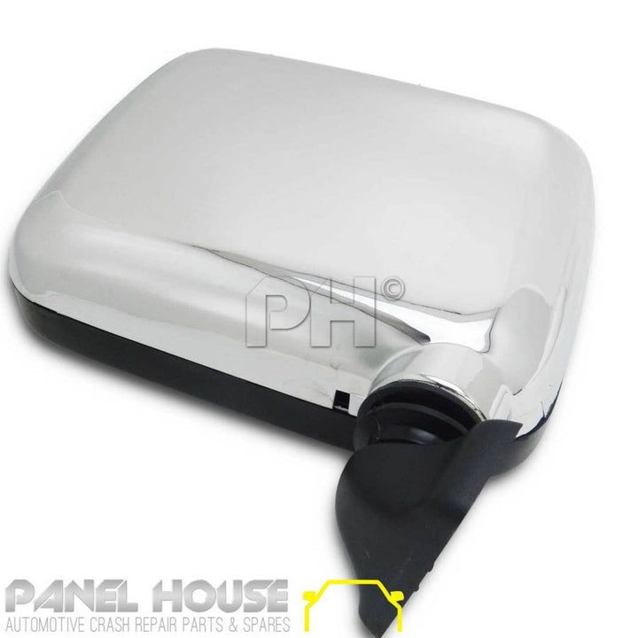 Door Mirrors PAIR Skin Mount CHROME fits Holden TF Rodeo Ute 89-96