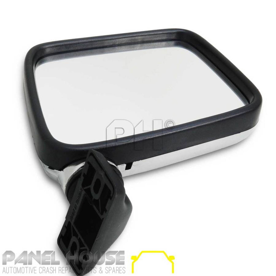 Door Mirrors PAIR Skin Mount CHROME fits Holden TF Rodeo Ute 89-96