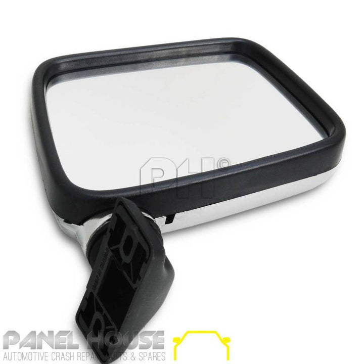 Door Mirrors PAIR Skin Mount CHROME fits Holden TF Rodeo Ute 89-96