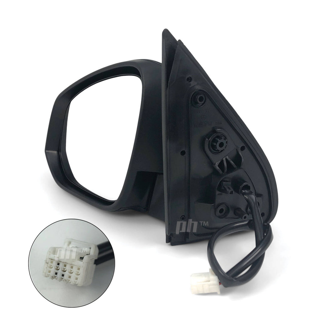Door Mirrors PAIR Black Electric Fits Toyota Hilux N80 2015 - 2021 Workmate 2WD