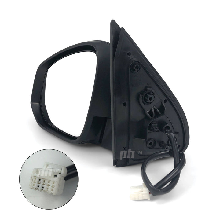 Door Mirrors PAIR Black Electric Fits Toyota Hilux N80 2015 - 2021 Workmate 2WD