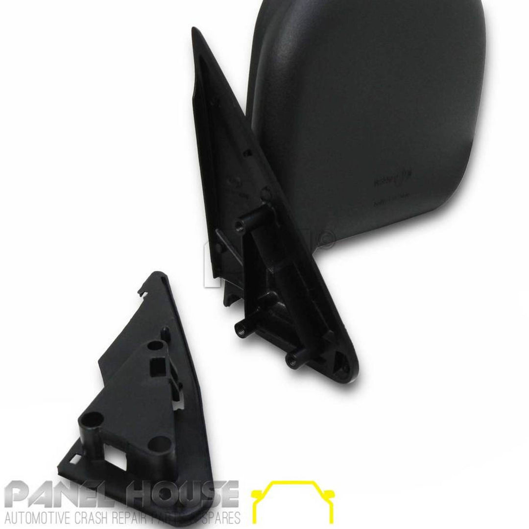 Door Mirrors PAIR Black Manual Fits Toyota Hiace 89-05 100 Series RH+LH