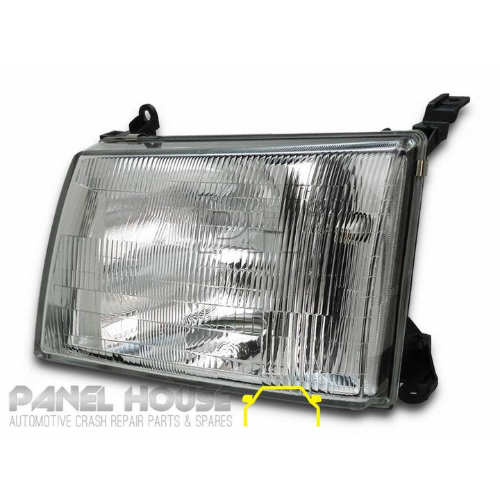 Headlight PAIR Glass ADR Fits Toyota Landcruiser 100 Series 1998 - 2005