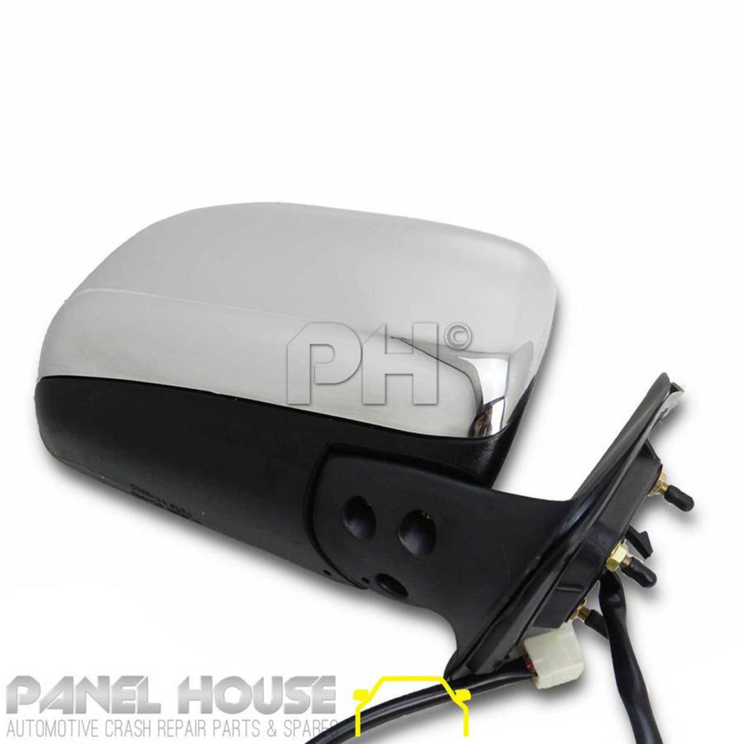 Door Mirror PAIR Chrome Electric Fits Toyota Hilux 2005 - 06/2010