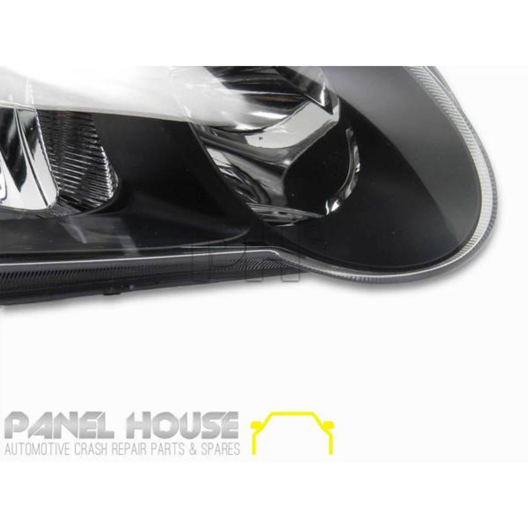 Headlights PAIR Black SS Style fits Holden Commodore VX VU 2000 - 2002
