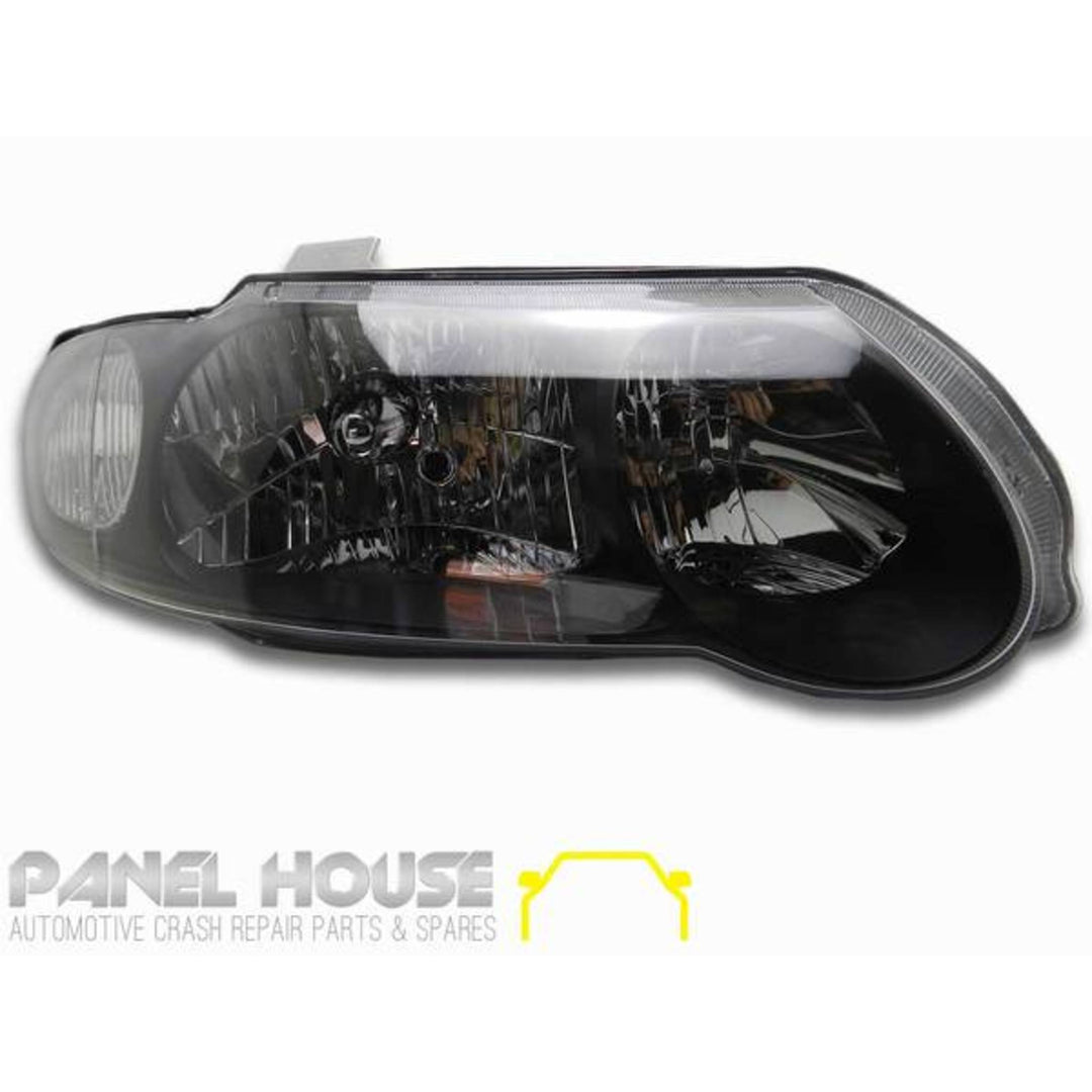 Headlights PAIR Black SS Style fits Holden Commodore VX VU 2000 - 2002