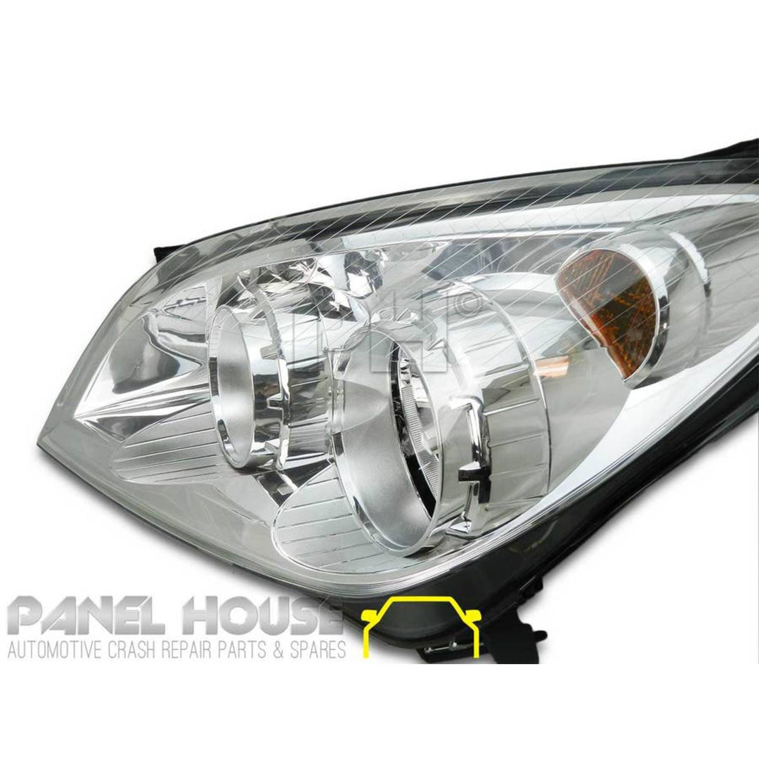Headlights PAIR Chrome fits Holden AH Astra 2006 - 2009