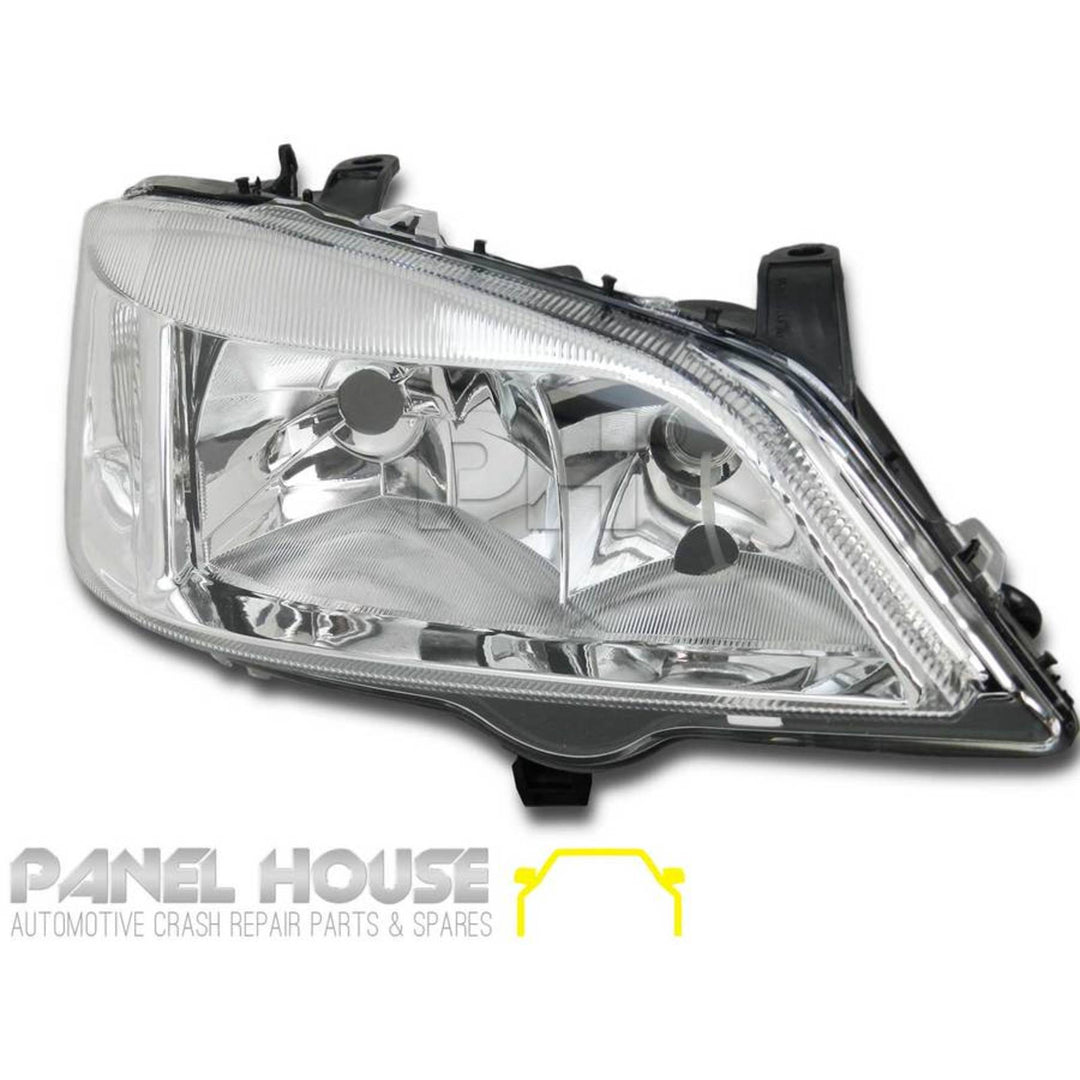 Headlights PAIR Chrome fits Holden TS Astra Sedan & Hatch 1998 - 2004