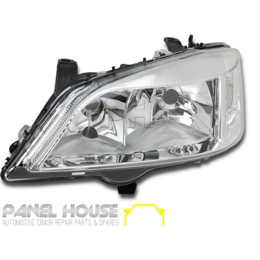 Headlights PAIR Chrome fits Holden TS Astra Sedan & Hatch 1998 - 2004