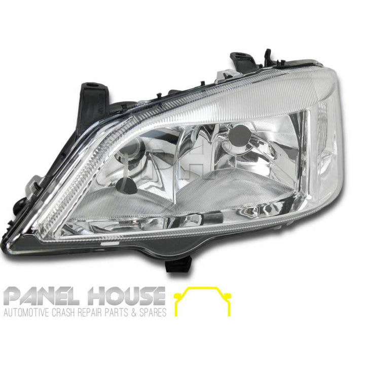 Headlights PAIR Chrome fits Holden TS Astra Sedan & Hatch 1998 - 2004