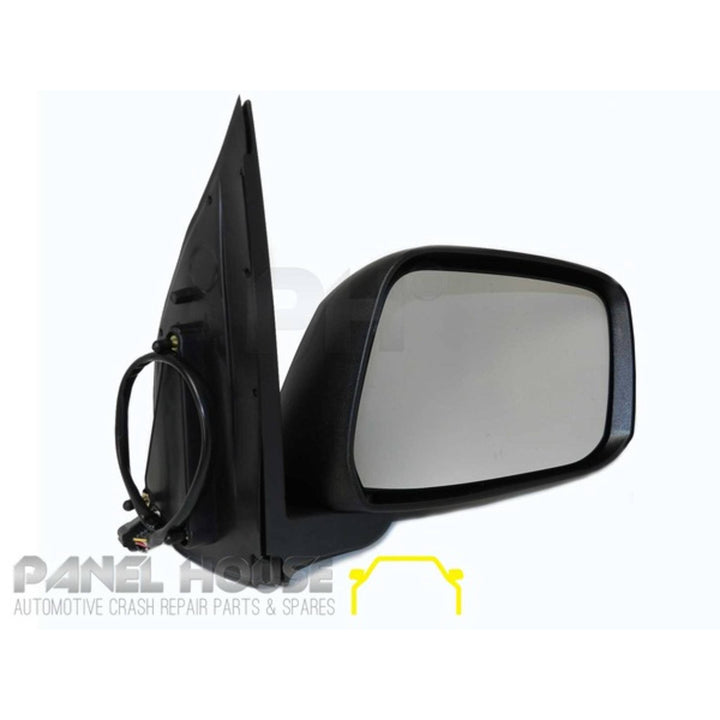 Door Mirrors PAIR Primed Heated Courtesy Light Fits Nissan Navara D40