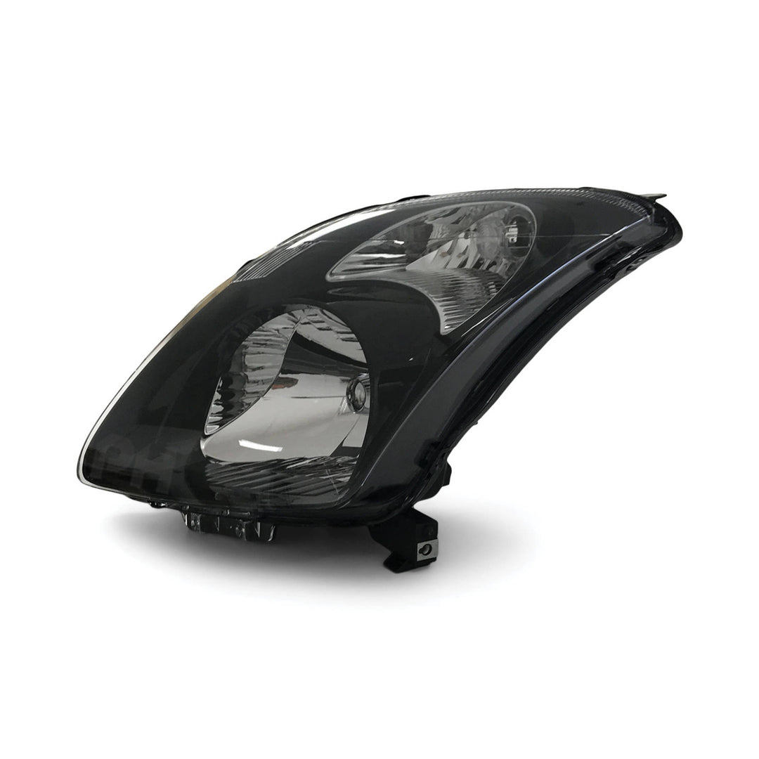 Headlights Black PAIR Fits Suzuki Swift Sport RS416 2005 - 2010