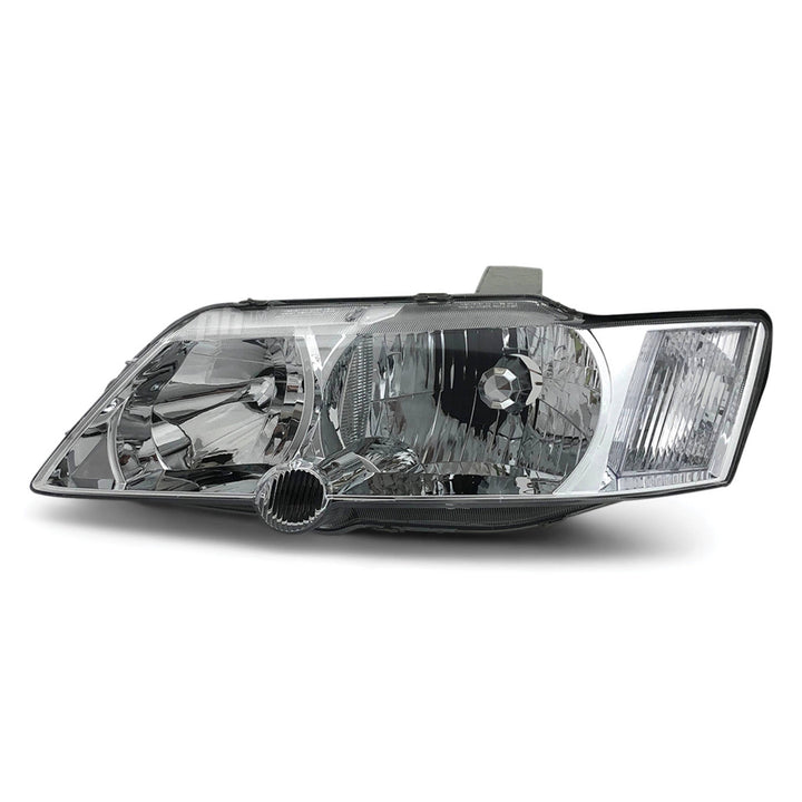 Headlights Chrome PAIR fits Holden Commodore VY 2002 - 2003 Executive Acclaim S