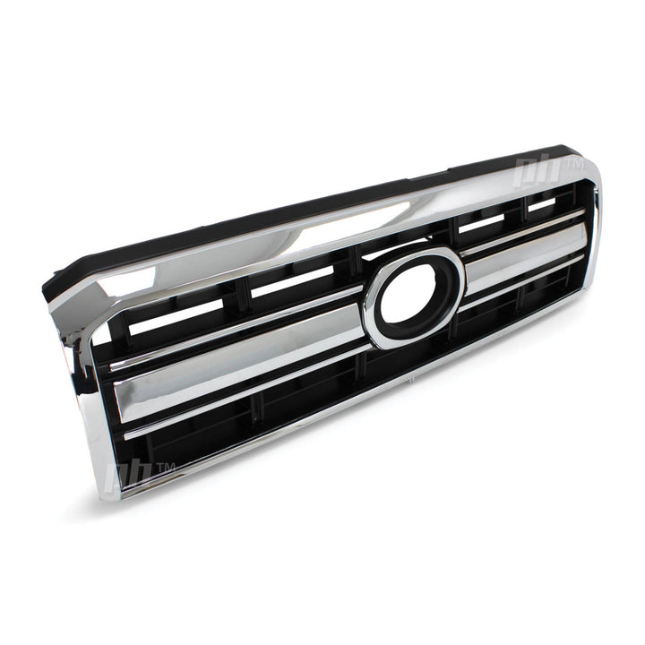 Grill Chrome & Black Fits Toyota Landcruiser 76 78 79 Series Ute Troopy 2007 - 2023