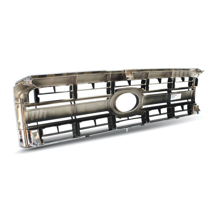 Grill Chrome & Black Fits Toyota Landcruiser 76 78 79 Series Ute Troopy 2007 - 2023