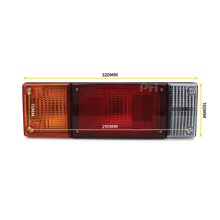 Tray Back Tail Lights PAIR fits Nissan Patrol Ute GQ GU 1988 - 2014