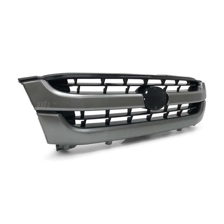 Grill Twin Bar Grey & Black Style Fits Toyota Hilux 2001 - 2005 Workmate SR SR5