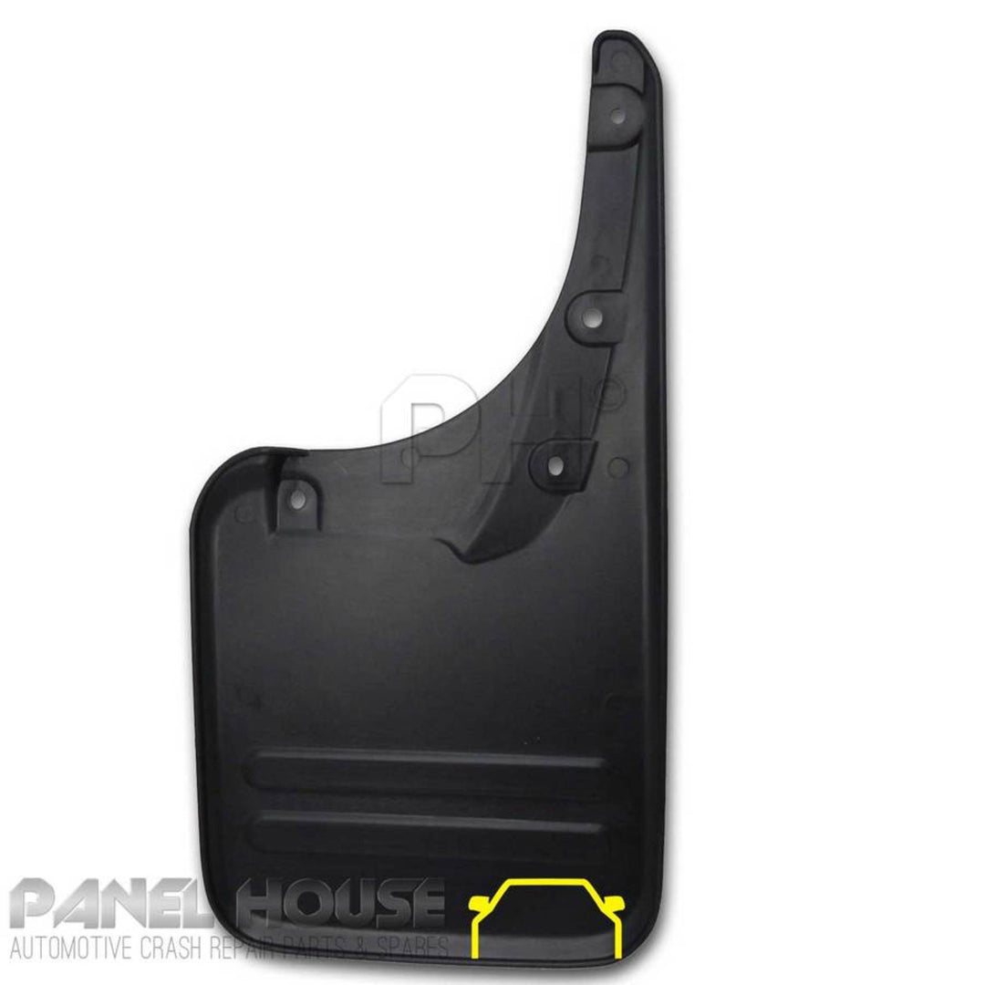 Mud Flaps Rear No Flare Type Fits Toyota Hilux 4WD Ute 05-14