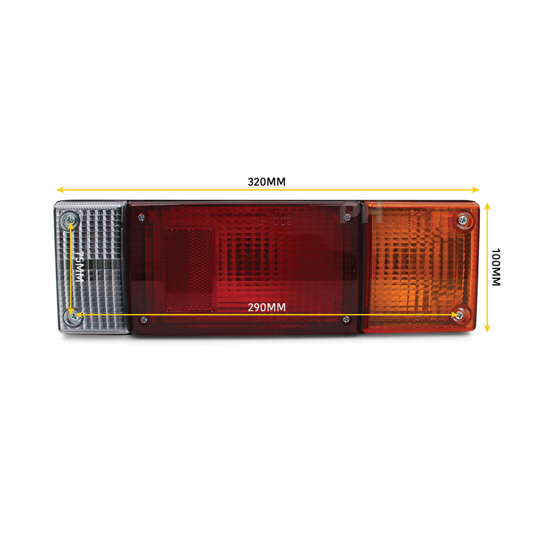Tray Back Tail Lights PAIR fits Nissan Patrol Ute GQ GU 1988 - 2014