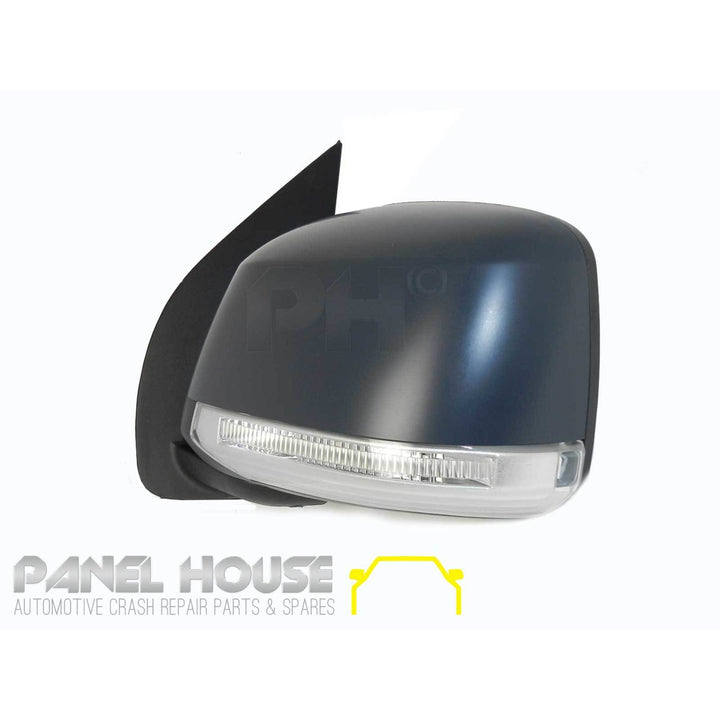 Door Mirrors PAIR Primed Heated Courtesy Light Fits Nissan Navara D40