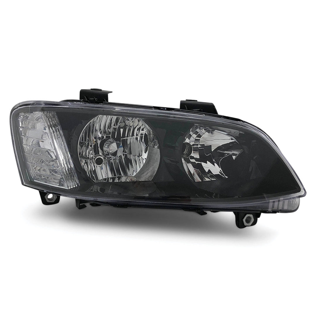 Headlights Black PAIR fits Holden Commodore VE SS SV6 2010 - 2013