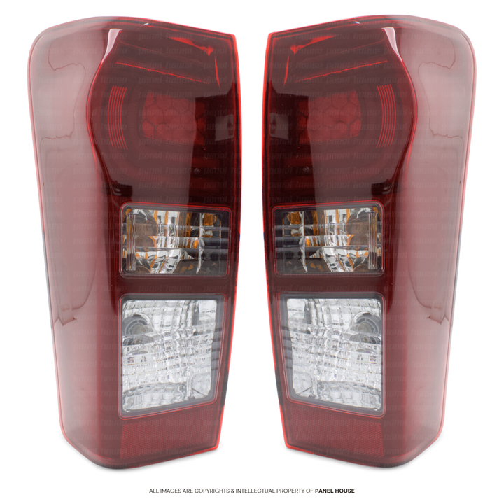 Tail Lights PAIR Tinted LED Type fits Isuzu DMAX 2014 - 2020 LS LS-U LS-M