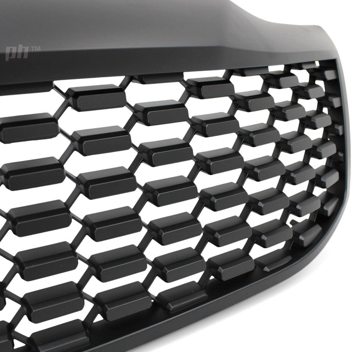 Grill Block Mesh Style BLACK Edition Fits Toyota Hilux N70 Facelift 2011 - 2015