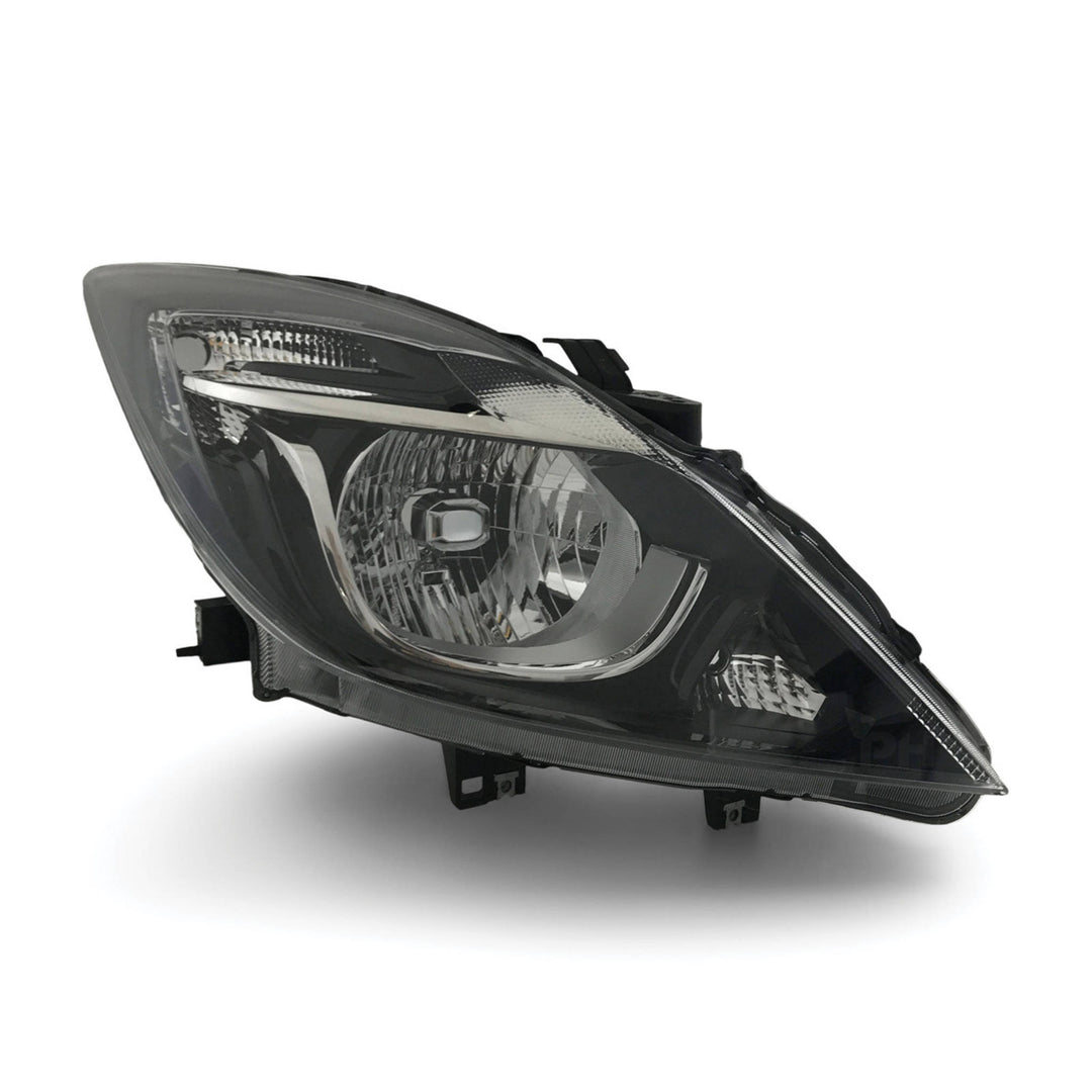 Headlights Black PAIR fits Mazda BT50 UR 2015 - 2020
