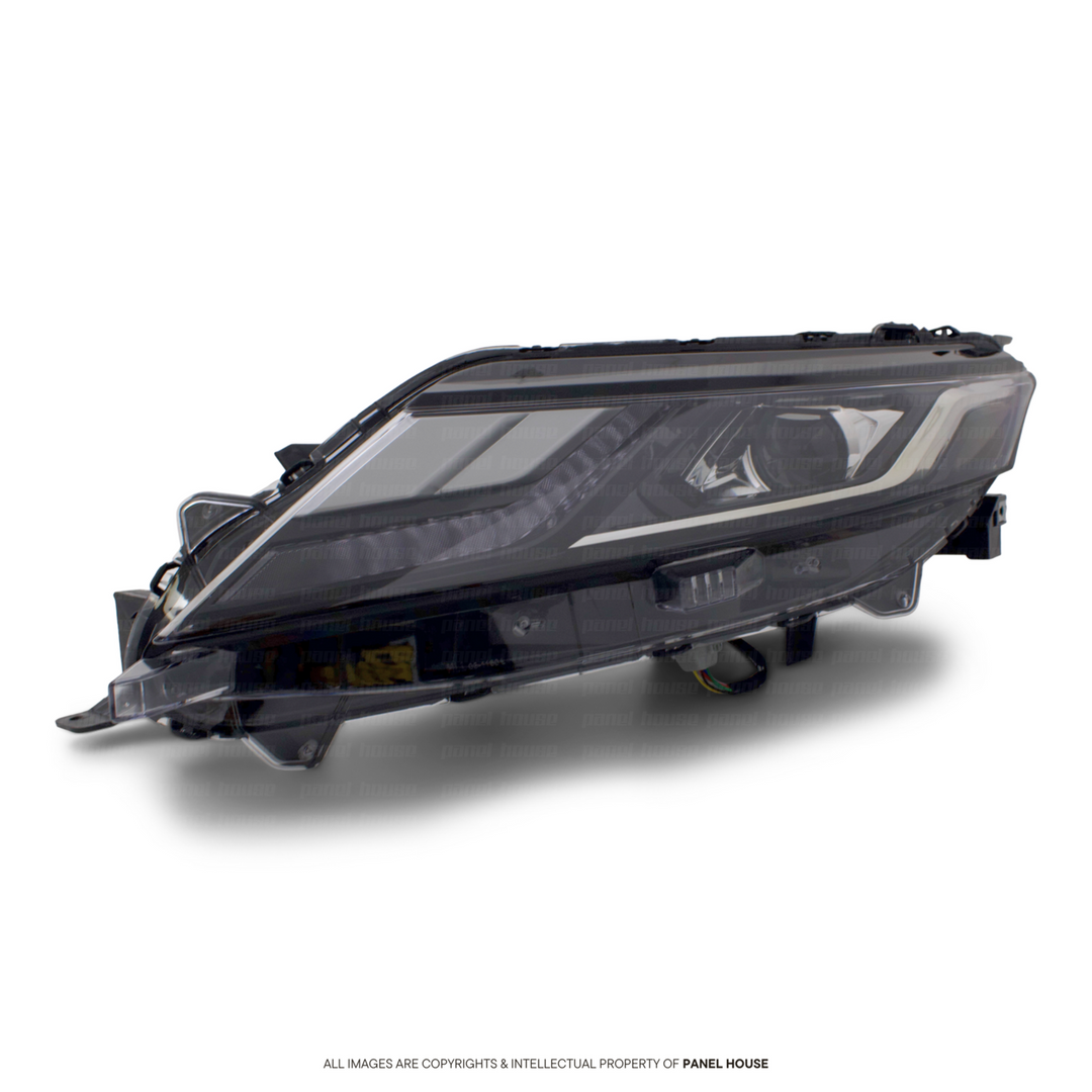 Headlights Black PAIR LED Fits Mitsubishi Triton MR 11/2018 - 2023 GLS GLX-R