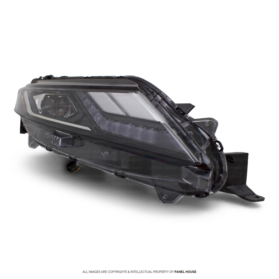 Headlights Black PAIR LED Fits Mitsubishi Triton MR 11/2018 - 2023 GLS GLX-R