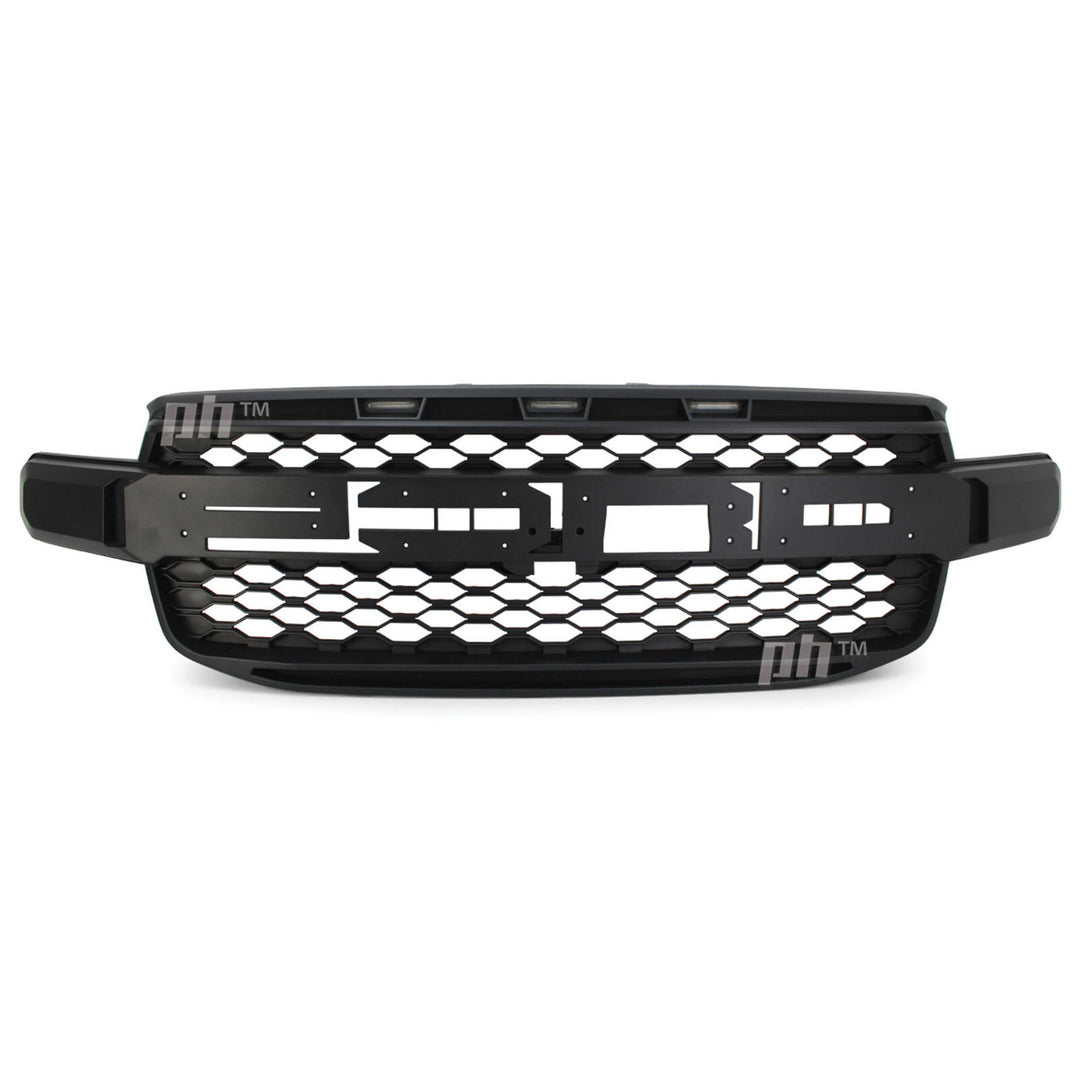 Black F Style Grill With LED fits Ford Ranger NEXT GEN T9 2022- Sport Wildtrak Platinum XLT Raptor Style