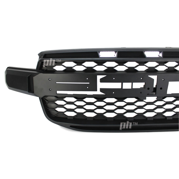 Black F Style Grill With LED fits Ford Ranger NEXT GEN T9 2022- Sport Wildtrak Platinum XLT Raptor Style